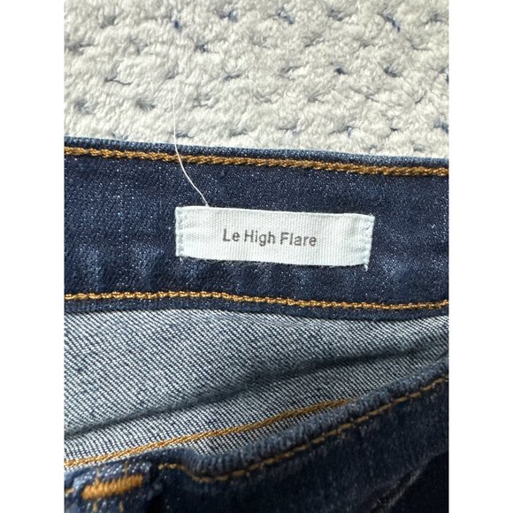 Frame Denim Jeans Womens 28 Blue Dark Wash Le High Flare Pants Sutherland - Picture 7 of 15